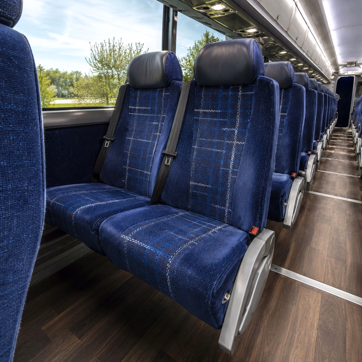 west palm beach charter bus interior