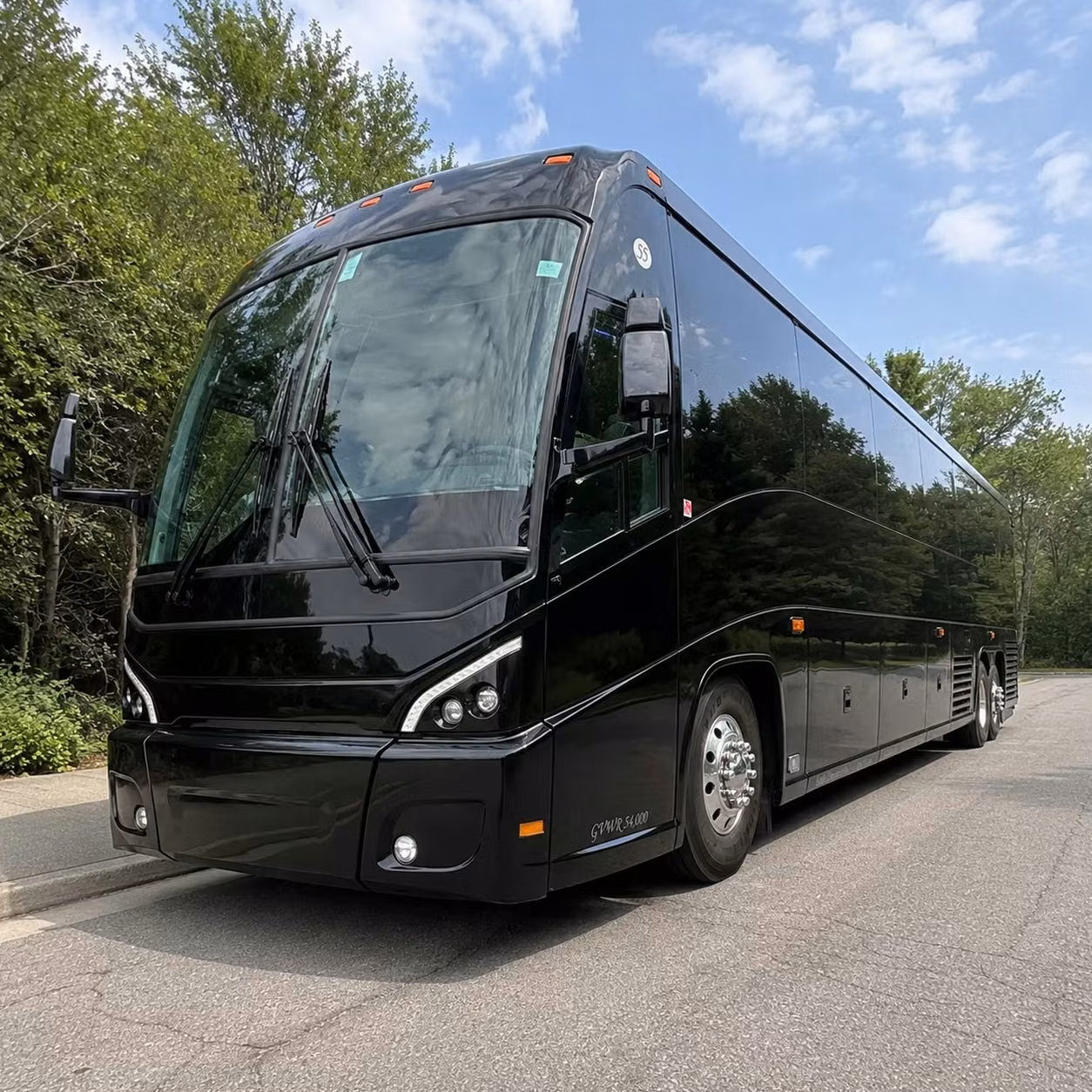 west palm beach charter bus rental exterior