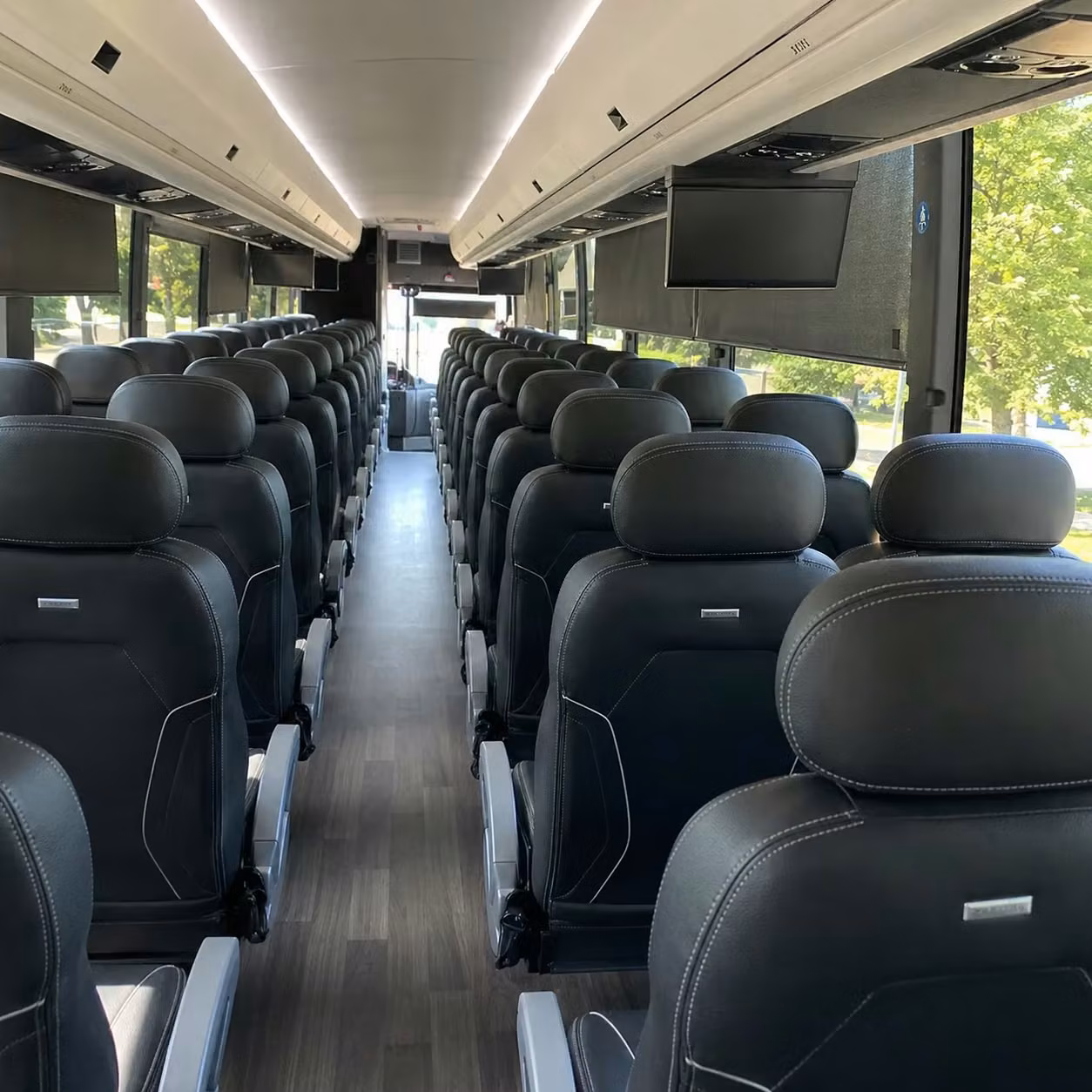 west palm beach charter bus rental inside